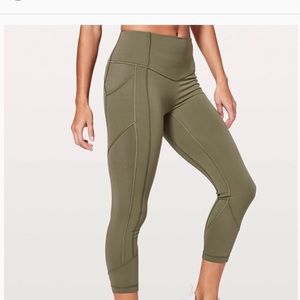 NWT Lululemon All In the right Places Crop 11 23”